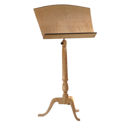 Tiger Maple Music Stand w ebony accents